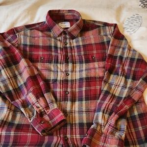 Old Navy Men's Red Plaid Shirt